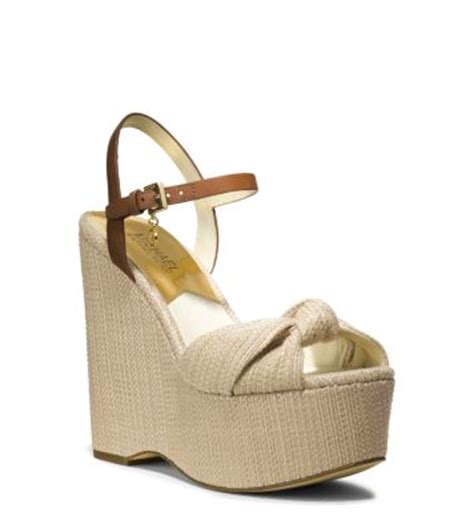 michael kors straw sandals